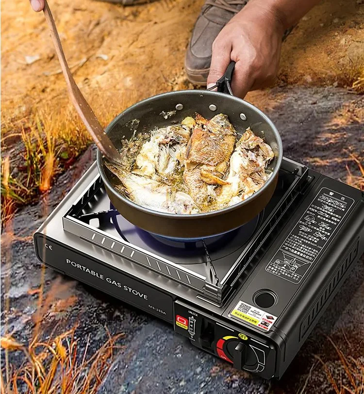 Outdoor Gas Stove Macaron Colors Mini Portable Butane Portable Camping Cassette Stove