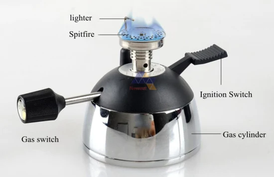 Butane Gas Stove for Camping Portable Mini Gas Burner for Syphon Coffee Maker