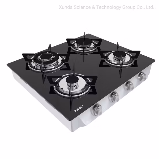 4 Sabaf Burner Glass Top Gas Cooktop Hob