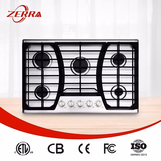 Kitchen Gas Cooktop Stove Burner Stainless Steel Built-in Hobs