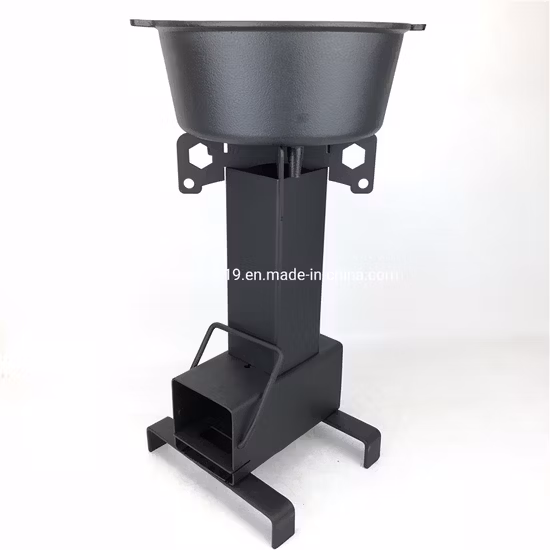 Camping Stove with Handle, Quick Assembly Backpacking Stove, Easy Ride with RV and Portable for Survial Trial, Wood Burning Rocket Stove, No Gas Nor Electricity